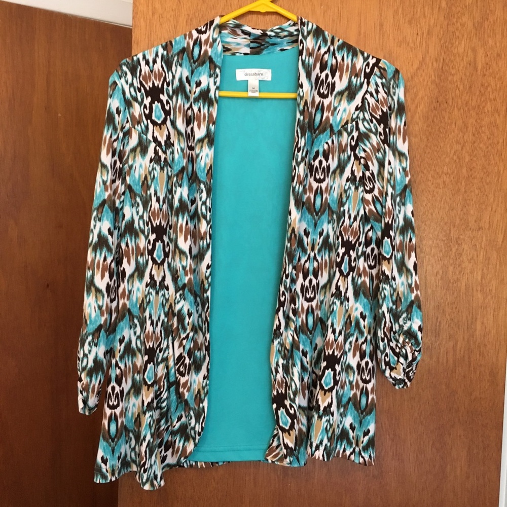 Dress Barn open front shirt jacket/cardigan